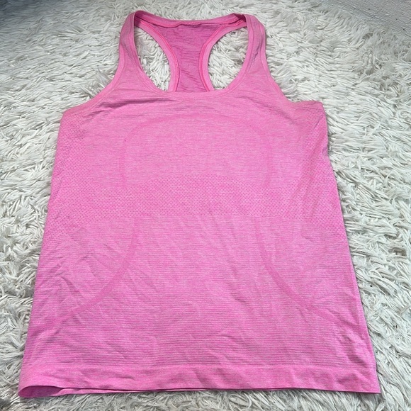 Lululemon Swiftly Tech Racerback Heathered Pink - Picture 1 of 4